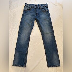 Wrangler Jeans Men's 32x32 Blue Medium Wash Retro Slim Straight